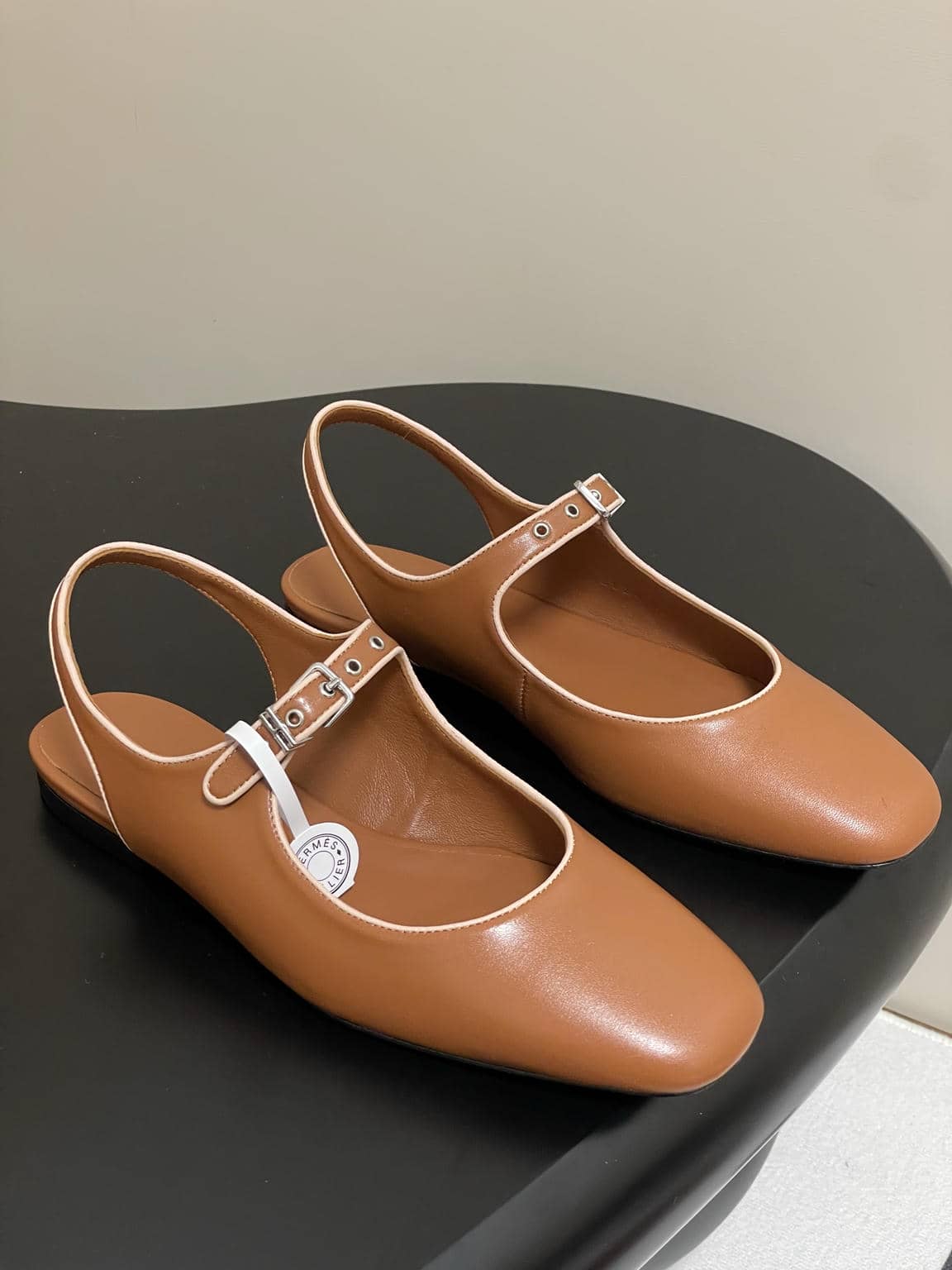Hermes Mary Jane shoes-2